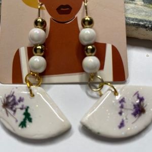 Boho Chic half moon earrings
